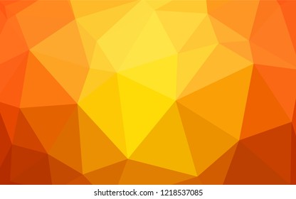 Dark Red vector shining triangular layout. Shining polygonal illustration, which consist of triangles. Brand new style for your business design.