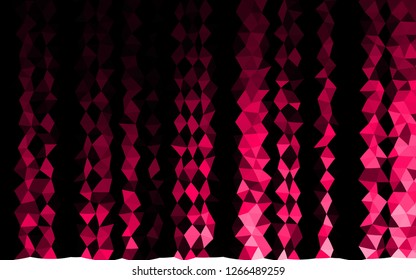 Dark Red vector shining triangular template. Brand new colored illustration in blurry style with gradient. Brand new style for your business design.