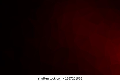 Dark Red vector shining triangular template. Creative illustration in halftone style with gradient. Polygonal design for your web site.