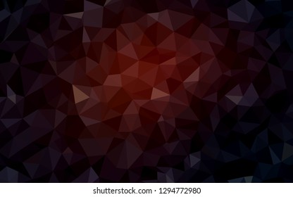 Dark Red vector shining triangular layout. Colorful illustration in abstract style with triangles. Pattern for a brand book's backdrop.