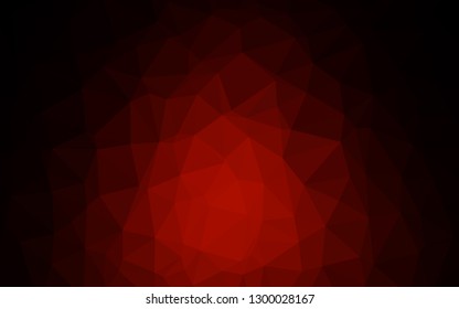 Dark Red vector shining triangular background. Brand new colorful illustration in with gradient. New texture for your design.