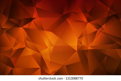 Dark Red vector shining triangular background. Shining colorful illustration with triangles. A new texture for your web site.