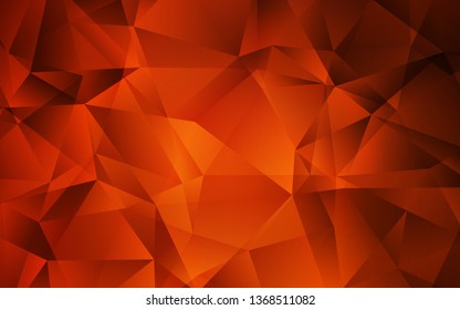 Dark Red vector shining triangular background. Shining colorful illustration with triangles. Polygonal design for your web site.
