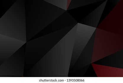 Dark Red vector shining triangular background. Shining colored illustration in a Brand new style. Template for your brand book.