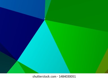 Dark Red vector shining triangular background. Modern abstract illustration with triangles. Best triangular design for your business.