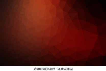 Dark Red vector shining triangular template. Colorful illustration in Origami style with gradient.  Triangular pattern for your business design.