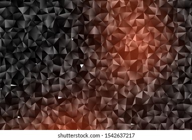 Dark Red vector shining triangular pattern. Brand new colorful illustration in with gradient. Template for your brand book.