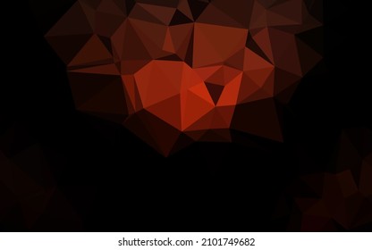 Dunkelrote, dreiseitige Vorlage mit leuchtendem Vektor. Brandneue farbige Illustration mit Farbverlauf. Texturierte Muster für Hintergrund.