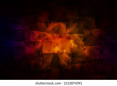 Dark Red Vector Shining Triangular Layout. Elegant Bright Polygonal Illustration With Gradient. Textured Pattern For Your Backgrounds.