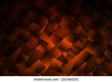 Dark Red vector shining triangular backdrop. Elegant bright polygonal illustration with gradient. New template for your brand book.
