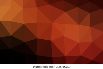 Dark Red vector shining triangular template. Creative illustration in halftone style with gradient. Template for your brand book.