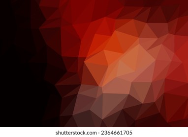 Dark Red vector shining triangular pattern. An elegant bright illustration with gradient. The best triangular design for your business.