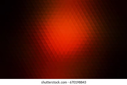 Dark Red vector shining triangular pattern. Colorful abstract illustration with gradient. The template can be used as a background for cell phones.