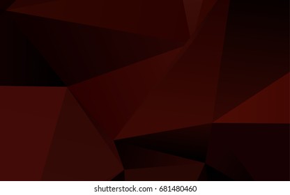 Dark Red vector shining triangular pattern. Brand-new colored illustration in blurry style with gradient. The template can be used as a background for cell phones.