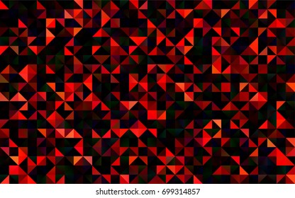 Dark Red vector shining triangular pattern. Creative geometric illustration in Origami style with gradient. A new texture for your design.