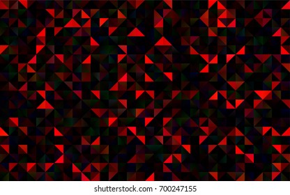 Dark Red vector shining triangular background. Colorful abstract illustration with gradient. The completely new template can be used for your brand book.