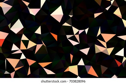 Dark Red vector shining triangular template. Shining illustration, which consist of triangles. The template can be used as a background for cell phones.