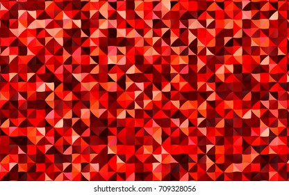 Dark Red vector shining triangular background. Creative geometric illustration in Origami style with gradient. The textured pattern can be used for background.