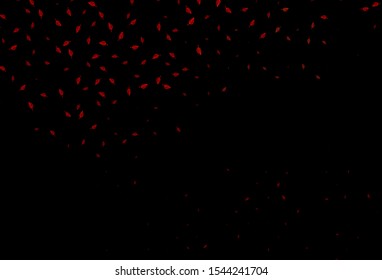 Dark Red vector sketch cover. Abstract leaves with gradient on simple background. A new texture for your design.