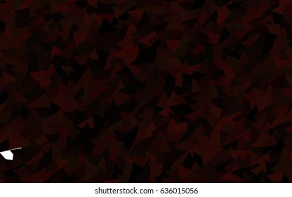 Dark Red vector of small triangles on white background. Illustration of abstract texture of triangles. Pattern design for banner, poster, cover.