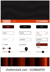 Dark Red vector style guide with bent lines. Elegant bright illustration with gradient  in memphis style. This sample is for your landing page.