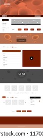 Dark Red vector style guide with bent lines. Creative illustration in halftone marble style with gradient. Modern template for your landing page.