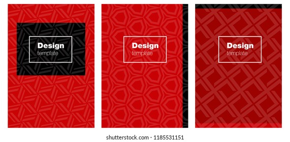 Dark Red vector style guide for notepads. Modern abstract design concept with colorful gradient. Pattern for business books, journals.