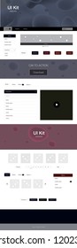 Dark Red vector style guide with bent lines. Colorful abstract illustration with gradient lines. This sample is for your landing page.