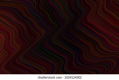 Dark Red vector template with abstract circles. Colorful abstract illustration with gradient lines. Brand-new design for your ads, poster, banner.