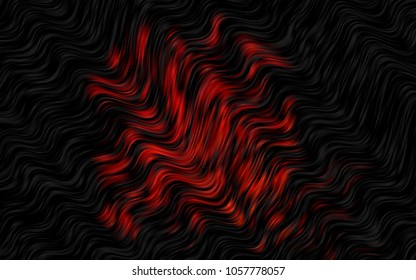 Dark Red vector template with abstract lines. Modern gradient abstract illustration with bandy lines. The template for cell phone backgrounds.