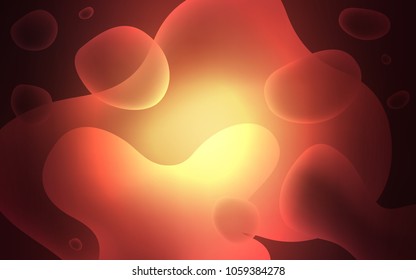 Dark Red vector template with abstract circles. Creative illustration in halftone memphis style with gradient. Memphis design for your web site.