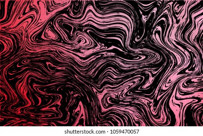 Dark Red vector template with abstract circles. Geometric illustration in marble style with gradient.  The best blurred design for your business.