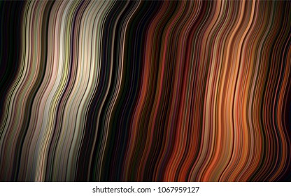Dark Red vector template with abstract lines. Shining crooked illustration in marble style. The template for cell phone backgrounds.