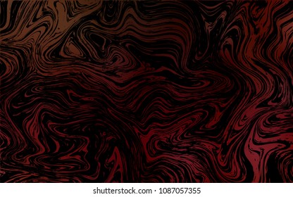 Dark Red vector template with abstract circles. Modern gradient abstract illustration with bandy lines. Marble design for your web site.