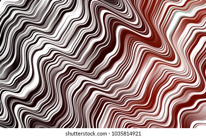 Dark Red vector template with bent ribbons. Glitter abstract illustration with wry lines. A completely new marble design for your business.