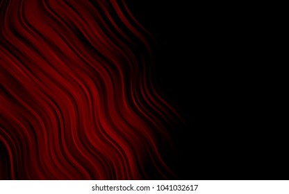 Dark Red vector template with bent lines. A completely new color illustration in marble style. Pattern for your business design.