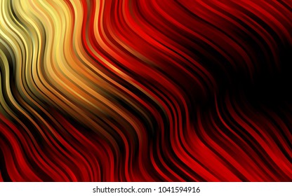 Dark Red vector template with bent lines. A completely new color illustration in marble style. Pattern for your business design.