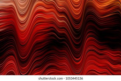 Dark Red vector template with bent lines. Creative illustration in halftone marble style with gradient. Brand-new design for your ads, poster, banner.