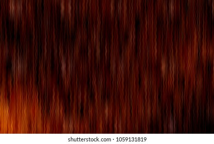 Dark Red vector template with bent lines. Colorful abstract illustration with gradient lines. Textured wave pattern for backgrounds.