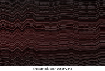 Dark Red vector template with bent ribbons. Colorful abstract illustration with gradient lines. Pattern for your business design.