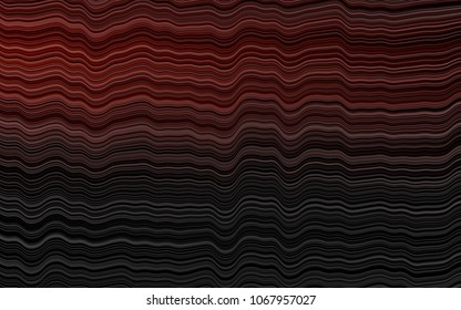 Dark Red vector template with bent lines. Blurred geometric sample with gradient bubbles.  The template for cell phone backgrounds.