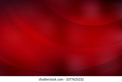 Dark Red vector template with bent ribbons. A sample with blurred bubble shapes. The best blurred design for your business.