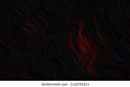 Dark Red vector template with bent ribbons. Colorful illustration in abstract marble style with gradient. The template for cell phone backgrounds.