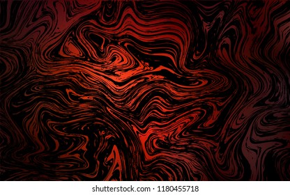 Dark Red vector template with bent lines. Colorful abstract illustration with gradient lines. Pattern for your business design.