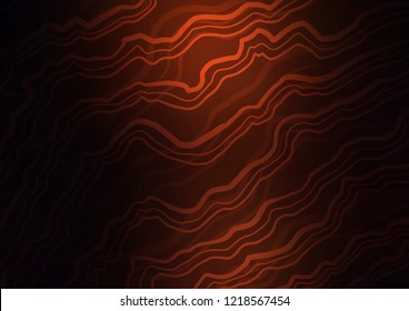 Dark Red vector template with bent lines. An elegant bright illustration with gradient. Marble design for your web site.