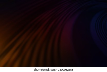 Dark Red vector template with bent lines. Colorful geometric sample with gradient lines.  A new texture for your  ad, booklets, leaflets.
