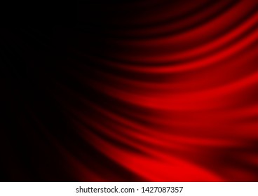 Dark Red vector template with bent lines. An elegant bright illustration with gradient. Textured wave pattern for backgrounds.