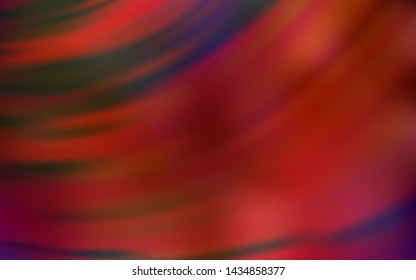 Dark Red vector template with bent lines. Creative illustration in halftone style with gradient. Brand new design for your ads, poster, banner.