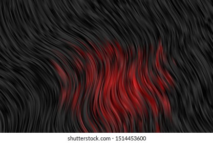 Dark Red vector template with bent ribbons. Modern gradient abstract illustration with bandy lines. A completely new marble design for your business.