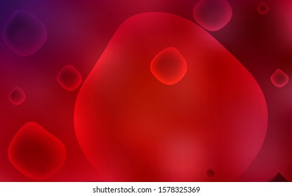 Dark Red vector template with bent lines. A vague circumflex abstract illustration with gradient. The template for cell phone backgrounds.